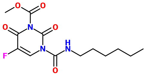 (image for) MC008054 Methyl 5-fluoro-3-(hexylcarbamoyl)-2,6-dioxo-3,6-dihydro-1(2H)-pyrimidinecarboxylate